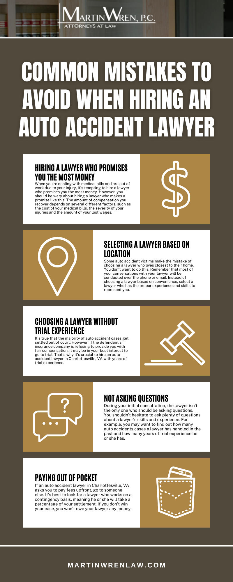 Common Mistakes To Avoid When Hiring An Auto Accident Lawyer Infographic